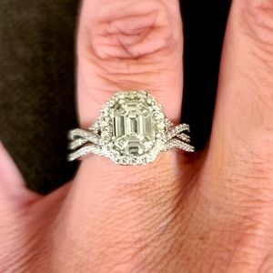 Mosaic Halo Infinity Bridal Set